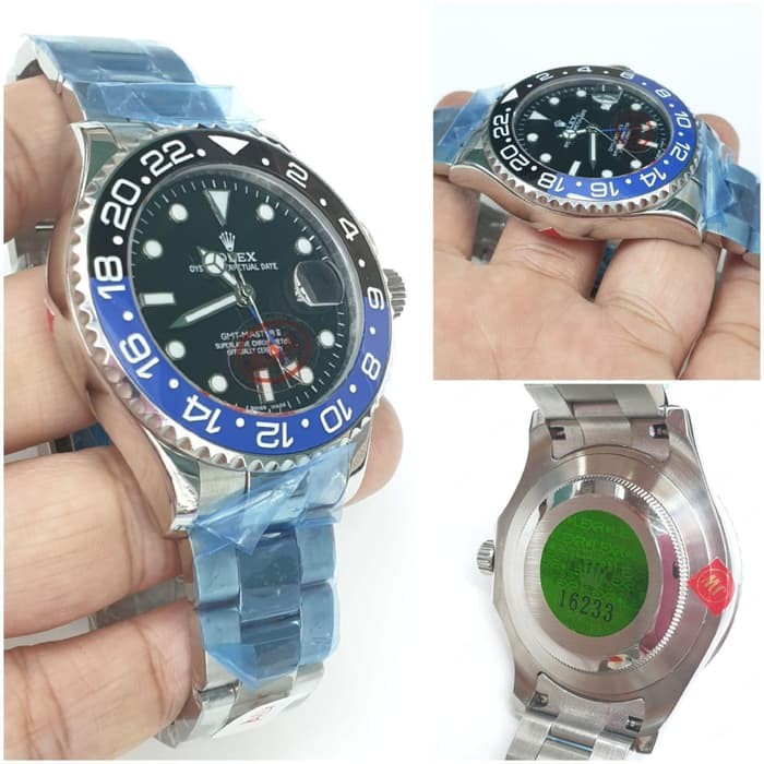 Rolex GMT Master II Silver Dial Black Blue GRADE AA MIYOTA