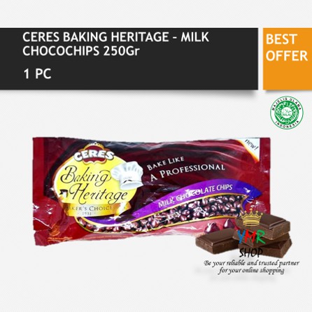 Ceres Baking Heritage Dark Choco Chips / Milk Choco Chip / Candy Shell 250Gr