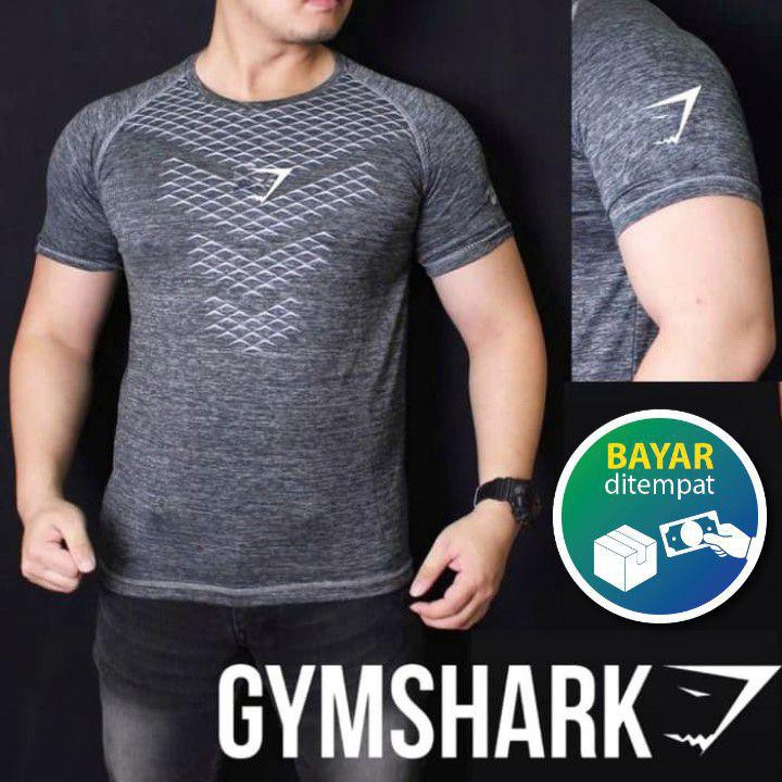 Baju Kaos Gymshark Sisik Misty kaos running gym shark