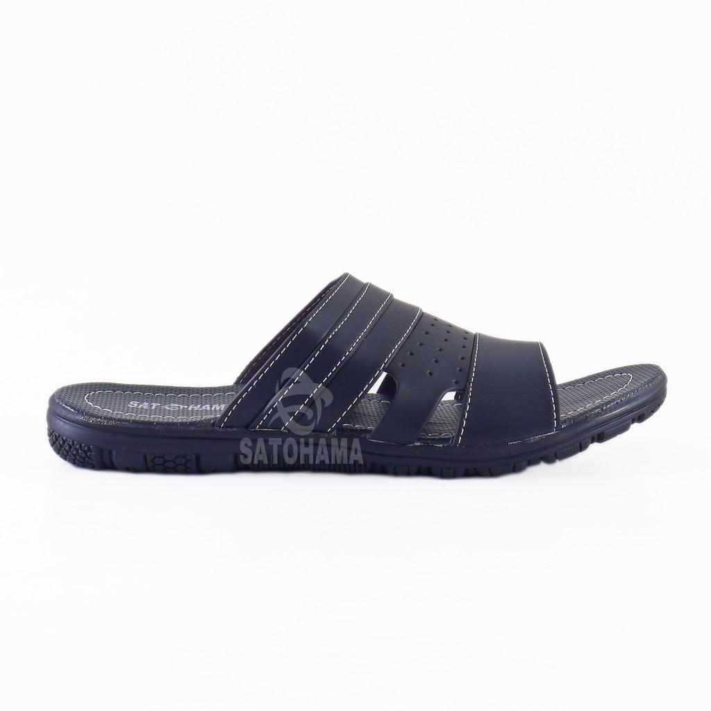 Satohama Sandal Selop Pria Sandal Kasual Pria Sandal Kulit Sintetis Sandal Murah Sandal Pria Dewasa