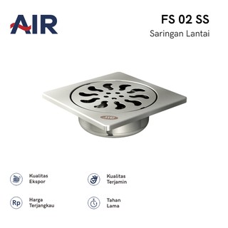 AIR Floor Strainer/Floor Drain/Pembuangan Air Lantai FS 02 SS | Shopee