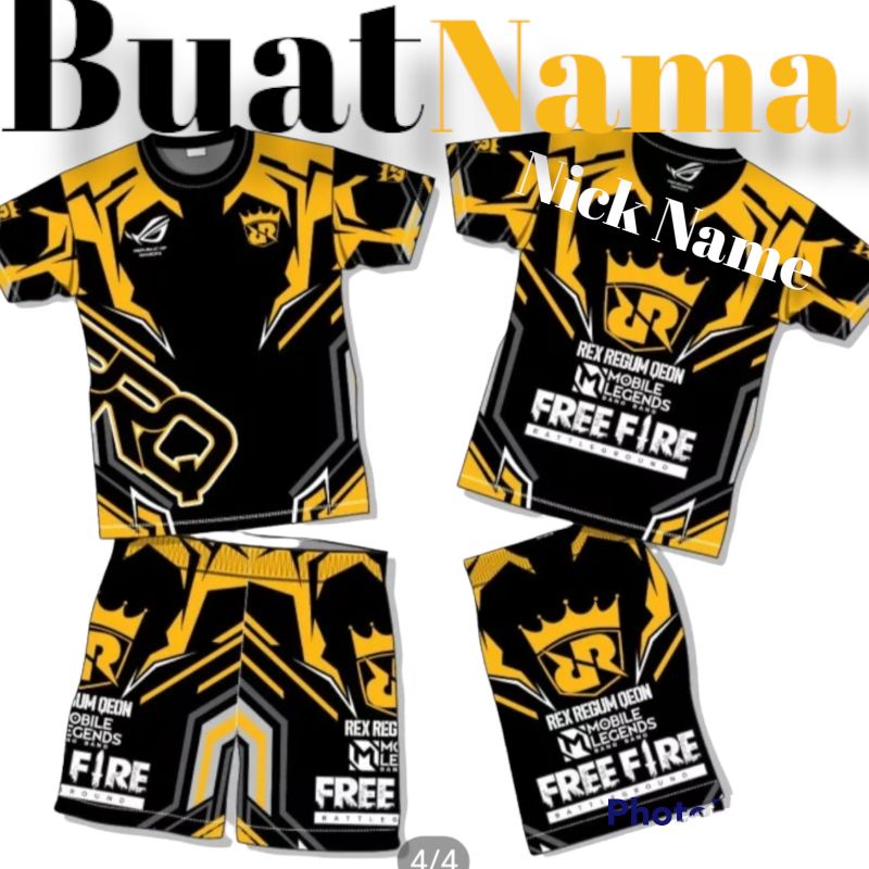 SETELAN BAJU JERSEY GAMING ANAK