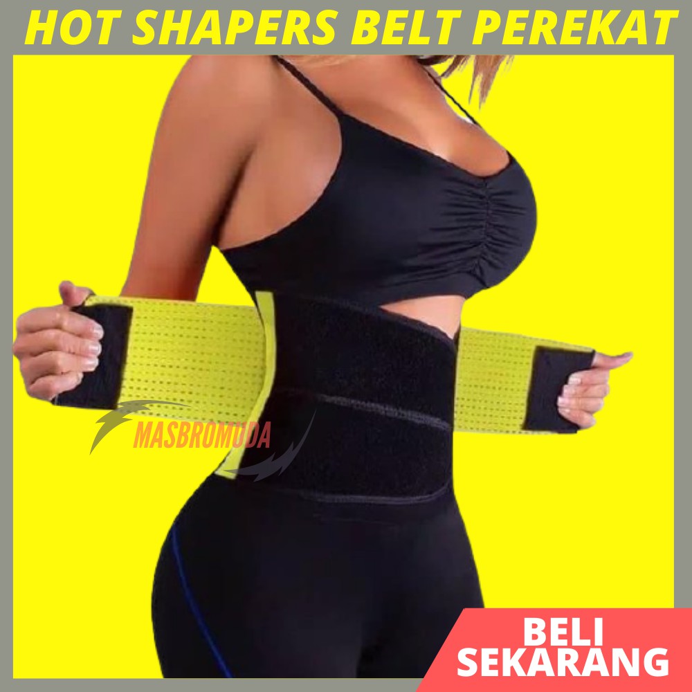 HOT SHAPERS POWER BELT KORSET  SABUK OLAHRAGA PEMBAKAR LEMAK PERUT PELANGSING WANITA BJ03