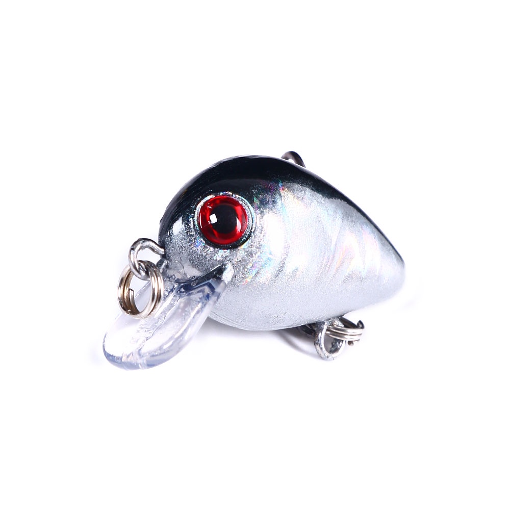 Hengjia 10pcs Umpan Pancing Ikan Kecil Untuk Ikan Bass / Trout Hard Plastic Minnow Crankabit Fishing Lure set With Fishing Box