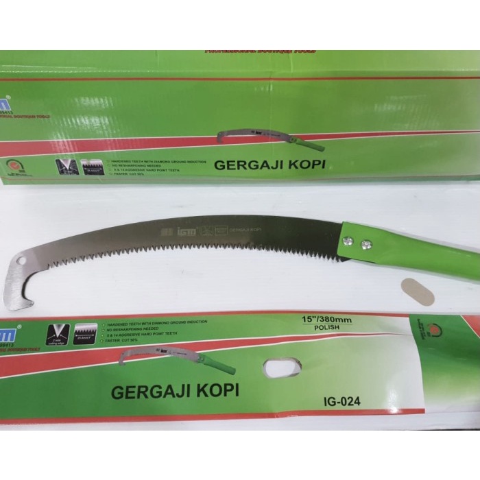 Gergaji Kopi GG Besi IGM PUTIH Potong Ranting Pohon Tinggi Lengkung Dahan P