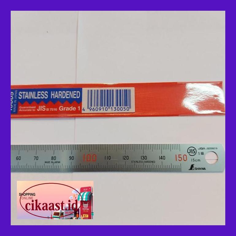

C1Knsa0S Penggaris Stainless Steel 150Mm/15Cm Merk Shinwa(Japan) Luttfnast
