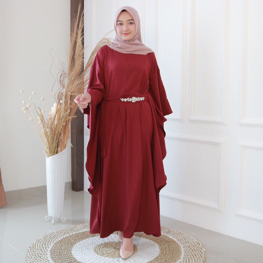 Zaina GAMIS WANITA TERBARU Grosironlinemurah Dressmuslim Dresswanita Dressmurah Moscrepe Ertyht-2
