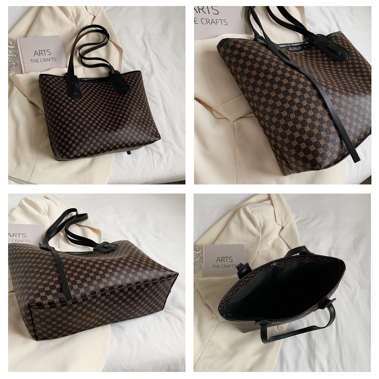 Tas Belanja Sederhana Baru Tas Tote Cetak Tas Bahu Tas Tangan Tas Gambar Kapasitas Besar Tas Besar Tas Wanita Tas Desainer