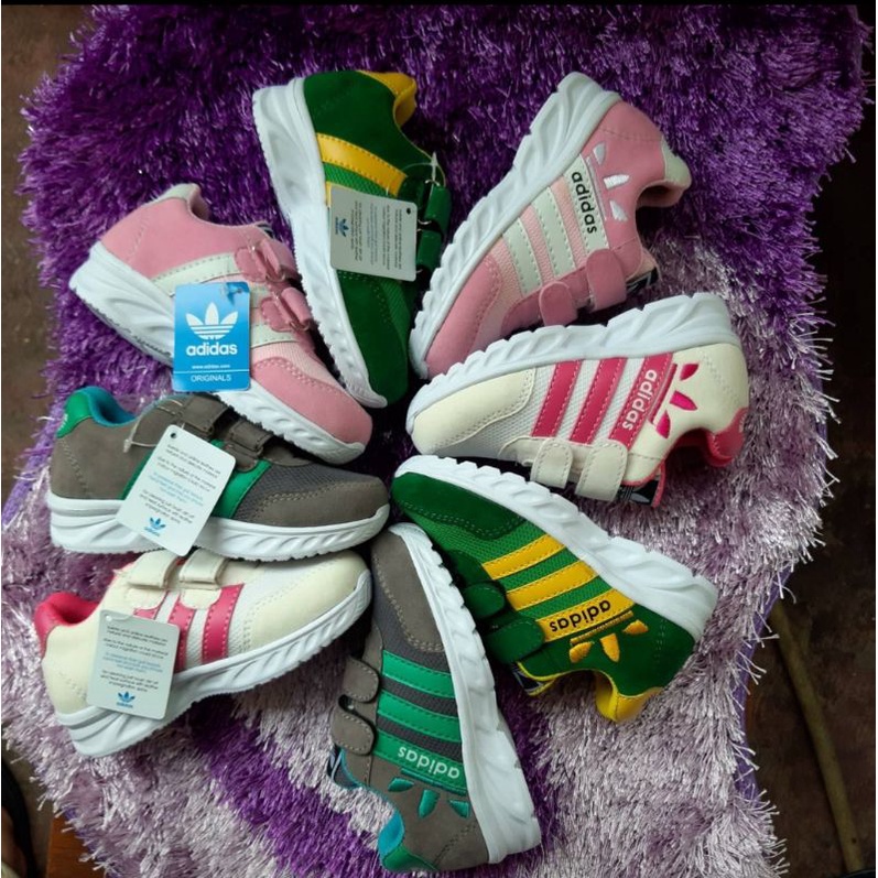 Sepatu Adidas Grade Original Premium Quality Anak Laki Laki Perempuan Sepatu Sneaker Anak Balita Umur 1 2 3 4 5 6 7 8 9 10 Tahun Sepatu Anak import