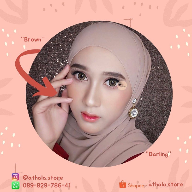 Softlens X2 darling brown / bisa minus