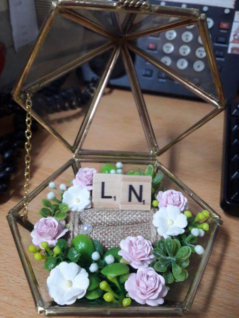 Kotak Cincin Terrarium. Ring Bearer. Terrarium. Kotak Cincin Lamaran Seserahan Sangjitp