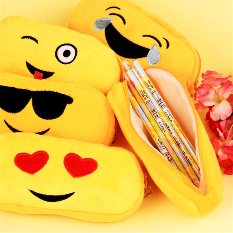 

INDORETAIL | 1 Pcs Kawaii Beludru Ekspresi Pensil Permen Warna Pena Case Tas Sekolah Alat Tulis