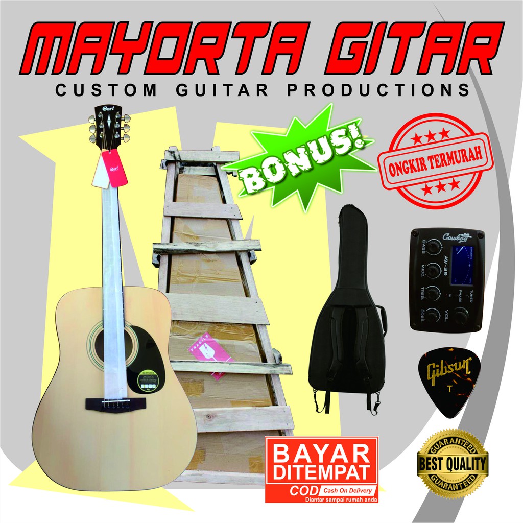 gitar akustik elektrik Cort AD810 OP | Shopee Indonesia