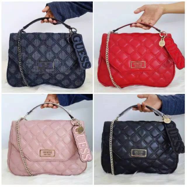 New guess lolli medium convertible shoulder bag hand bag sling bag