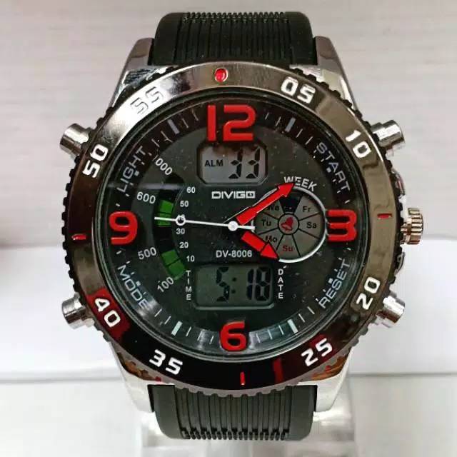Jam Tangan Pria Double Time DIVIGO 8008 Original