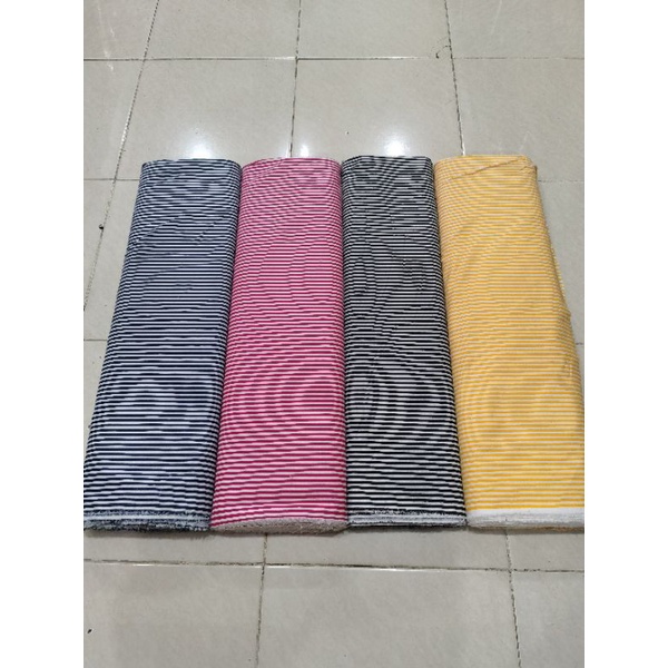 Kain Garis Garis / Salur Katun Lebar 150cm-Termurah