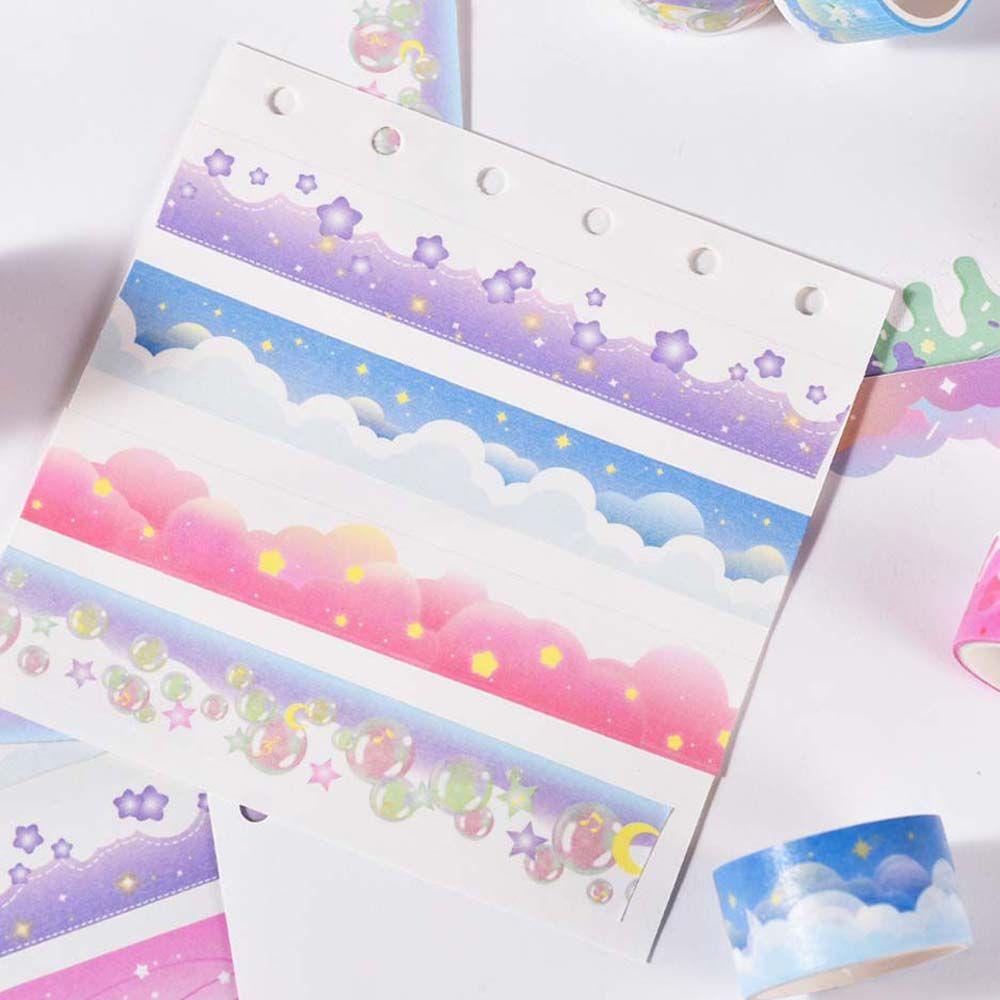 [Elegan] Stationery Tape Planners Jepang Scrapbooking Hand Akun Album Diary Border Stiker