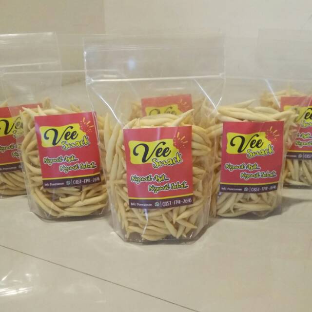 

Vee snack"cendol keju /telor Gabus keju dan gabus manis 250gr/pack (handmade)cemilan enak
