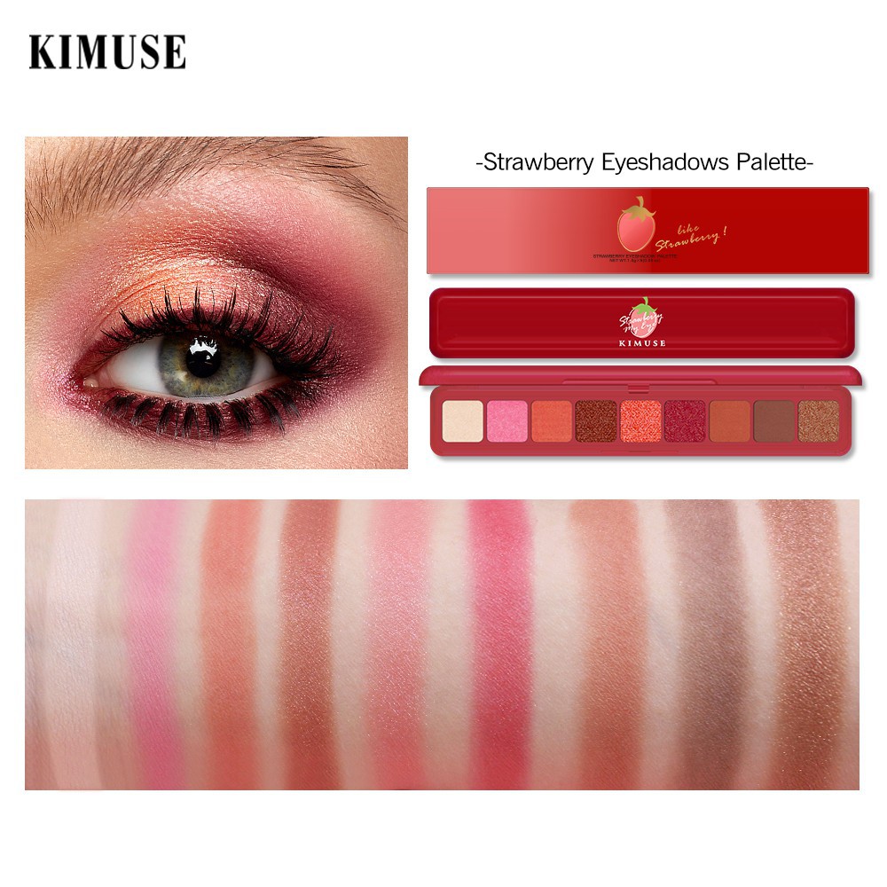 (READY &amp; ORI) Kimuse Eyeshadow Palette Peach / Cherry / Strawberry 330 331 332