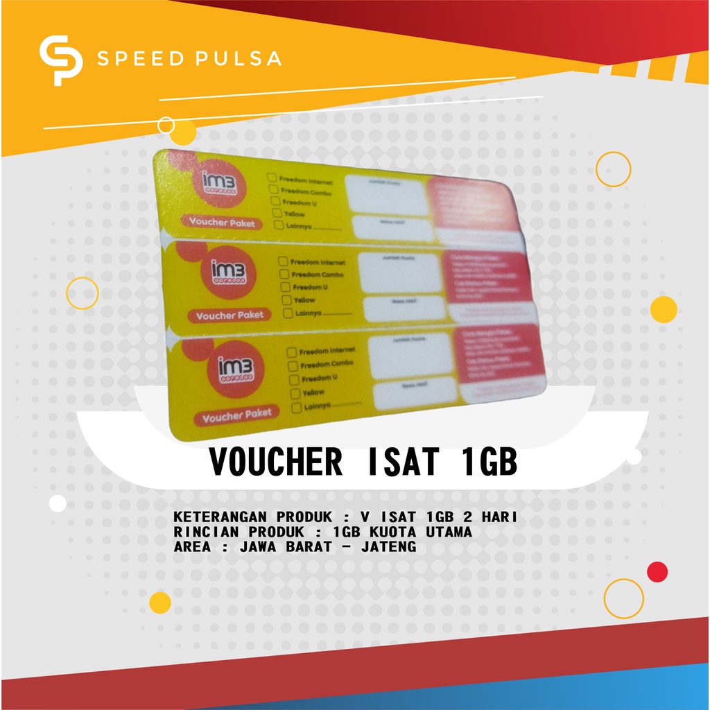 Voucher Indosat 1GB 2 Hari