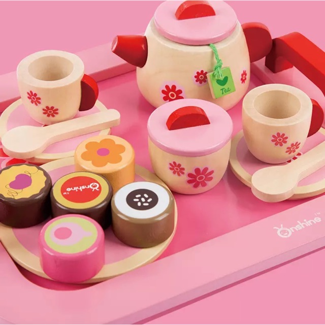 plastic play tea set