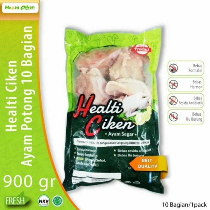 

AYAM PROBIOTIK ORGANIK POTONG 10, HALAL, BEBAS KIMIA BERAT 0.9 KG BOGOR