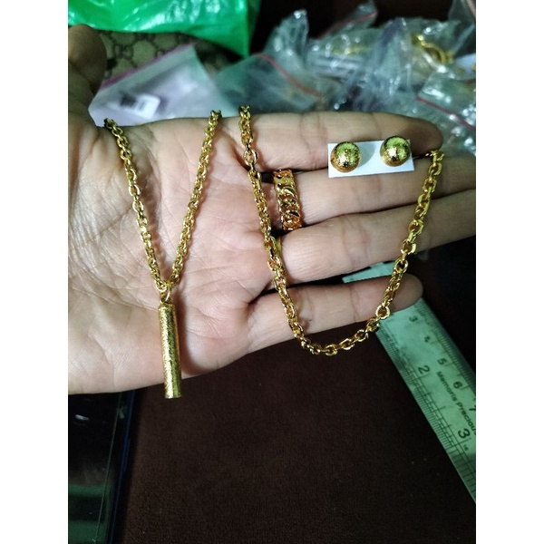 set mas lapis kristal koin malaysia