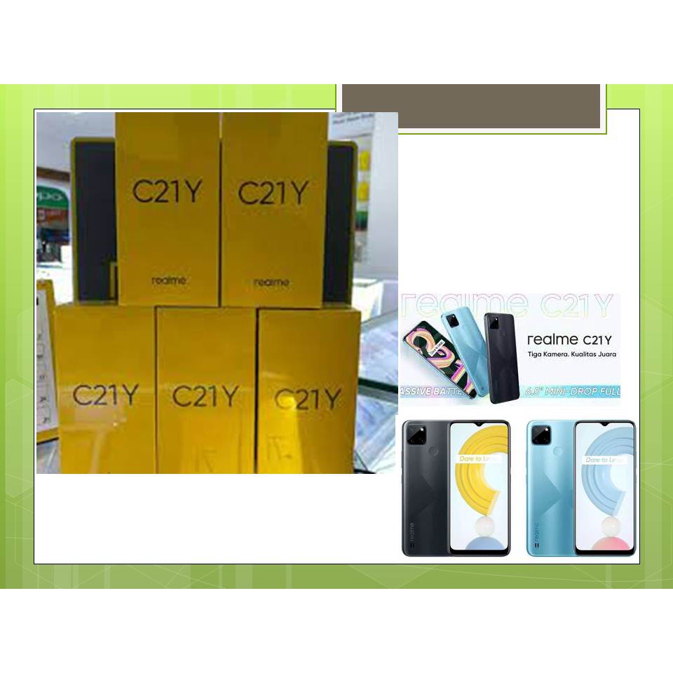 REALME C21Y RAM 4GB ROM 64GB REALME C21Y 4 64GB BAGUS MURAH PROMO TERBARU OK