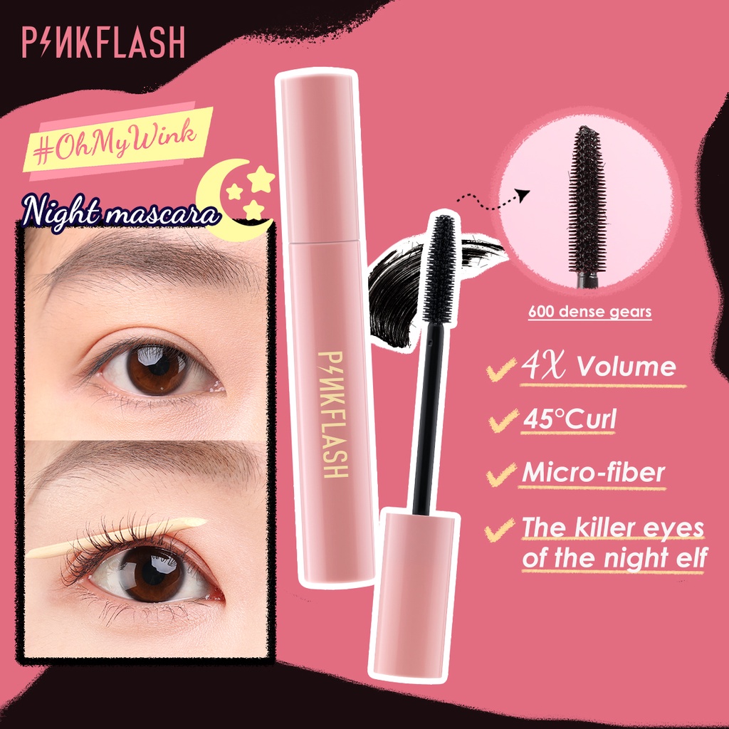 [BPOM] PINKFLASH E08 OILPROOF CURL MASCARA