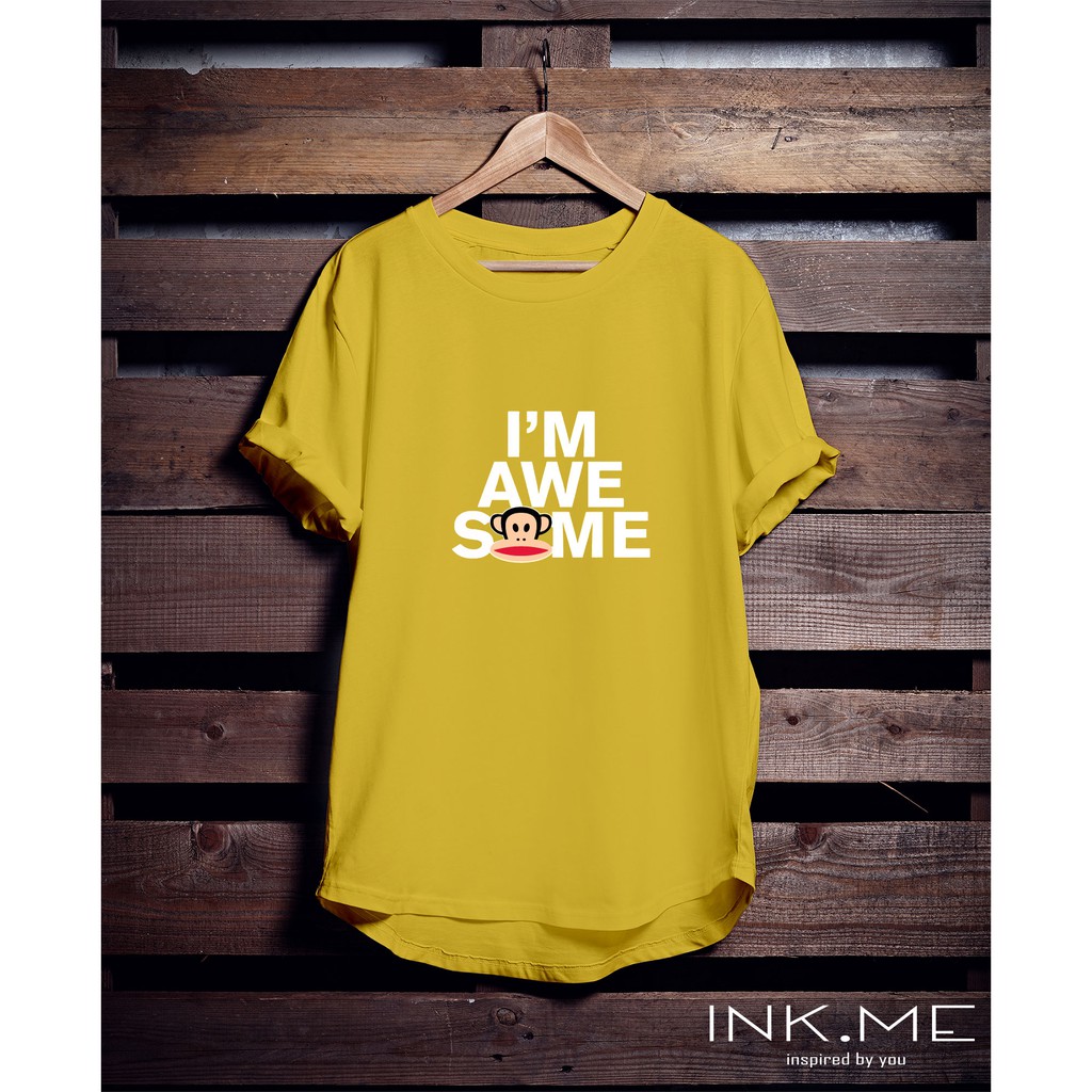 AWESOME PAUL FRANK / PAUL FRANK TSHIRT / UNISEX TSHIRT/ KAOS SABLON PAULFRANK/ KAOS WANITA