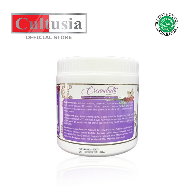 Cultusia Creambath Hijab Moringa Plus Olive 500 ml