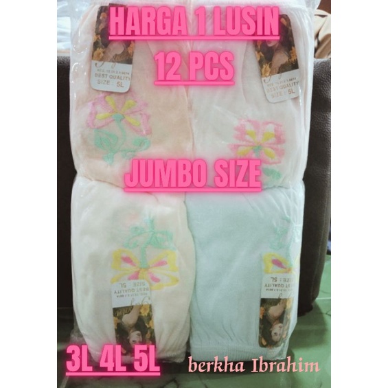 (3L 4L 5L 6L)grosir cd wanita jumbo murah/lusinan CD wanita jumbo murah