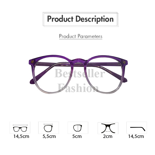 KACAMATA ANTI RADIASI KACA MATA Wanita Pria Frame Sunglasses Lensa Transparan IMPORT Korean Style Terbaru