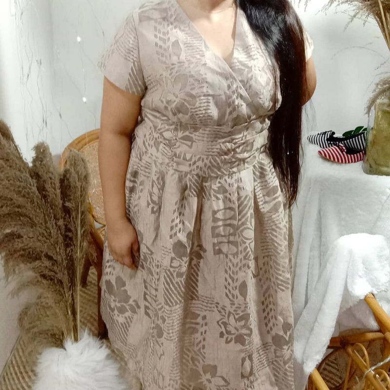 80% DISKON DRESS PESTA BERLENGAN JUMBO ORGANZA IMPORT BIGSIZE ORIGINAL STOCKLOT