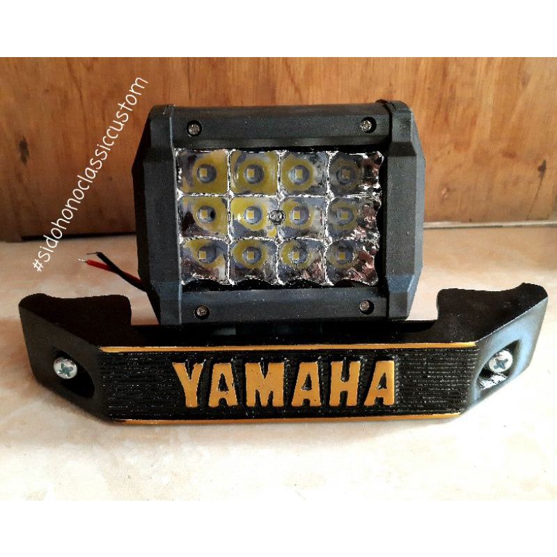 Lampu LED Strobo set kumis RX king hitam gold rx king rx spesial rx king