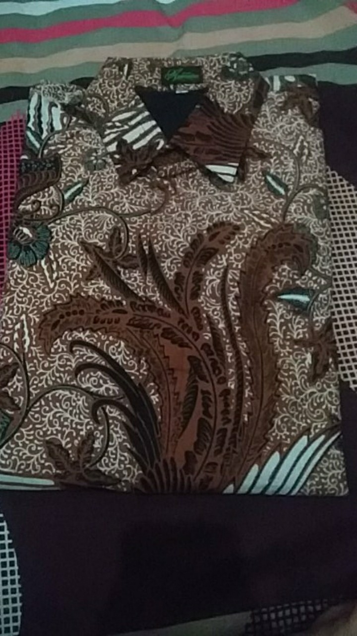 Niswara Sogan Kemeja Batik Pria Full Furing Katun Sragenan