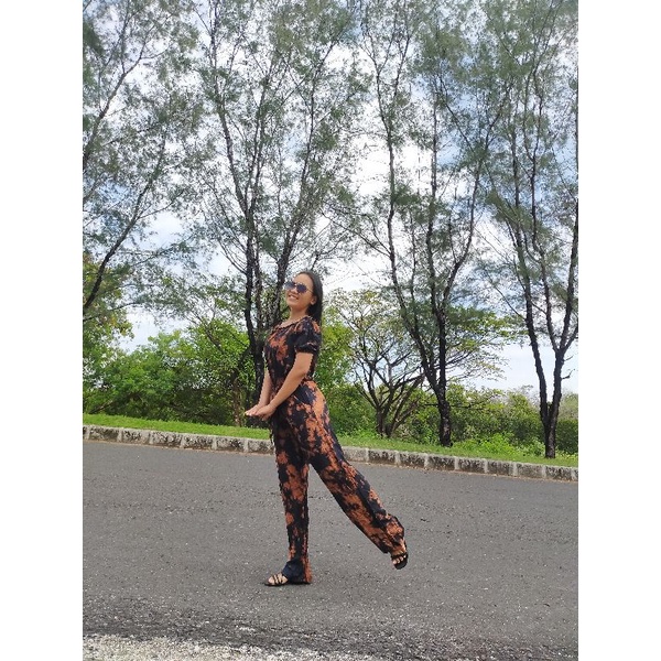 jumsuit Sabrina kerut//jumsuit panjang//baju Bali//sabrina/COD