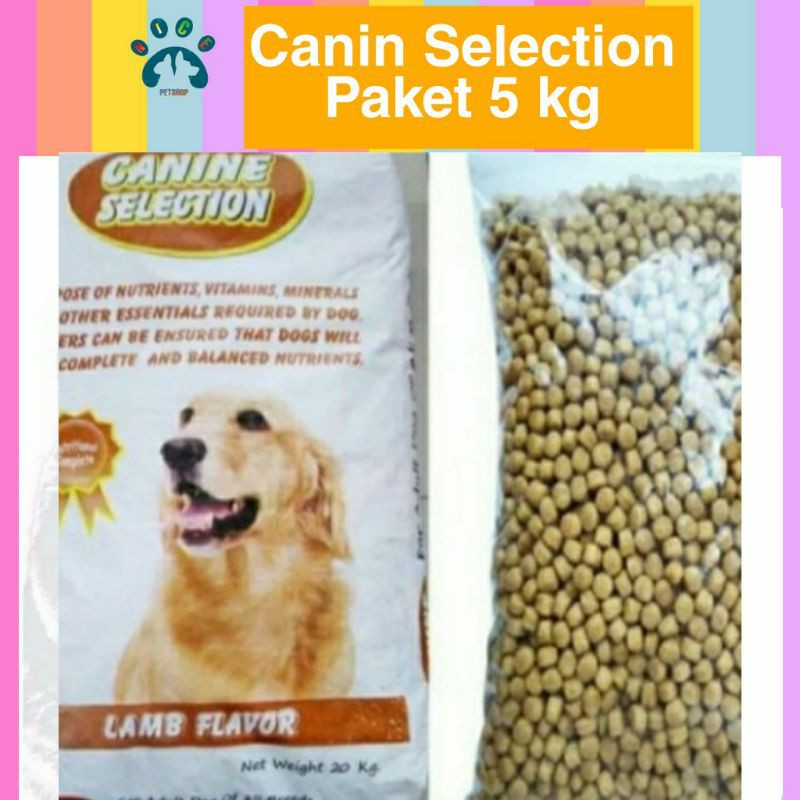 Canin Selection Paket 5 Kg Dog Food / Makanan Anjing Canin Selection Repack 1 kg × 5