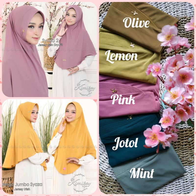 bergo jumbo Syaza ORI kimikey hijab