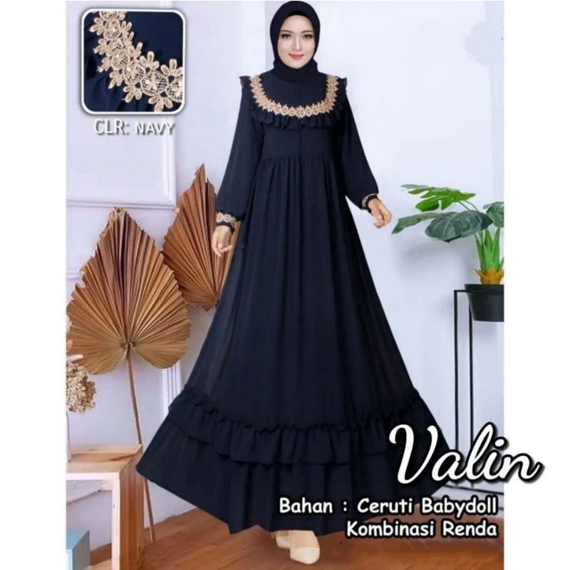 VALLIN DRESS GAMIS PREMIUM CERUTI PREMIUM ORIGINAL100% HIGH QUALITY100%