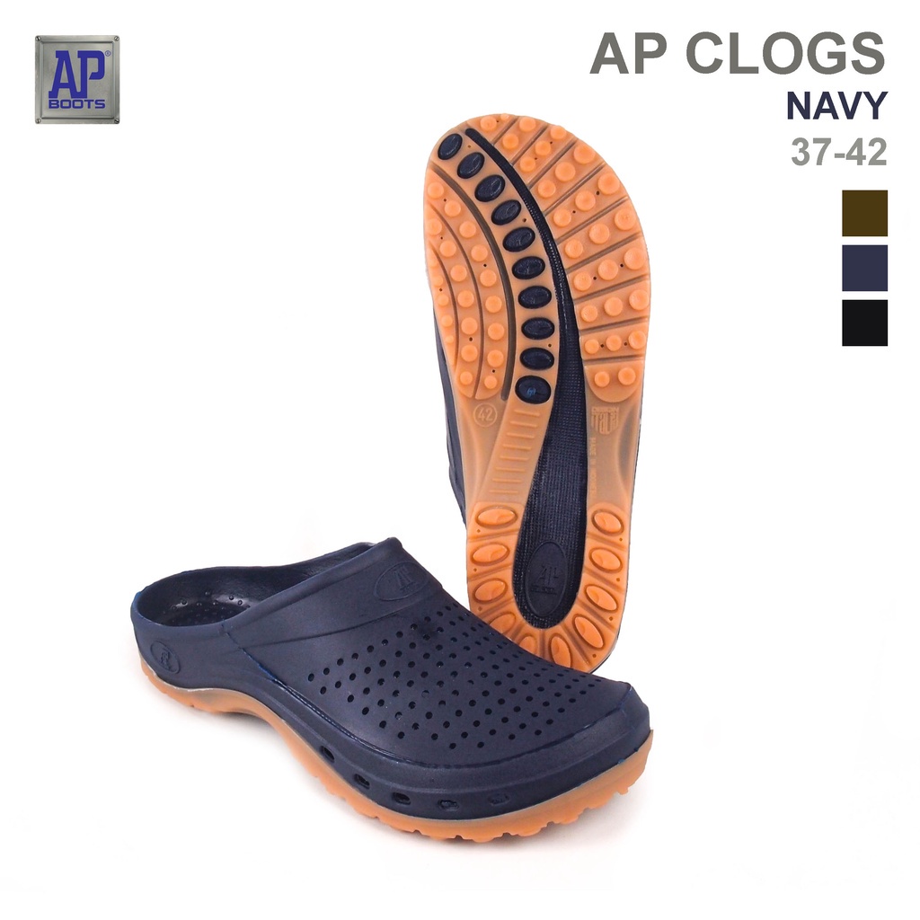 AP Boots Sandal Slop AP CLOGS - Sepatu Karet Anti Slip On PVC