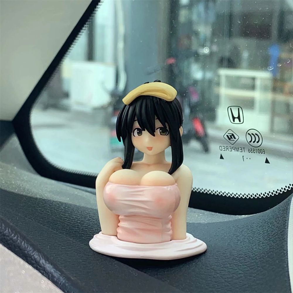 LANFY Car Accessories Enoki Tomohide Kanako for Gift Car Decoration Chest Shaking Figures Figure Toy Japan Anime Collection Auto Ornaments Model Doll PVC Figures