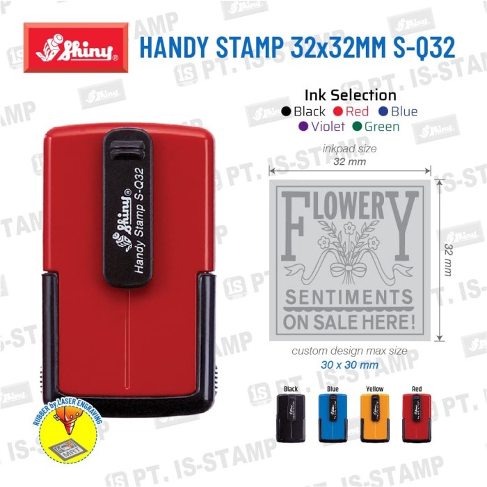 

Sale!!! Shiny Handy Stamp 32X32Mm S-Q32 Trendi