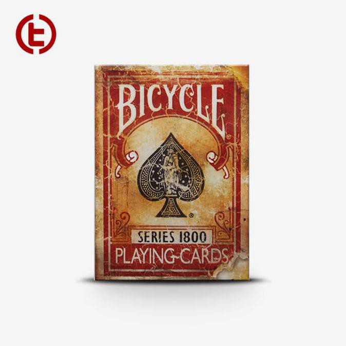 Promo  barang bagus  Bicycle Vintage Series 1800 Red Playing Card Import America Limited