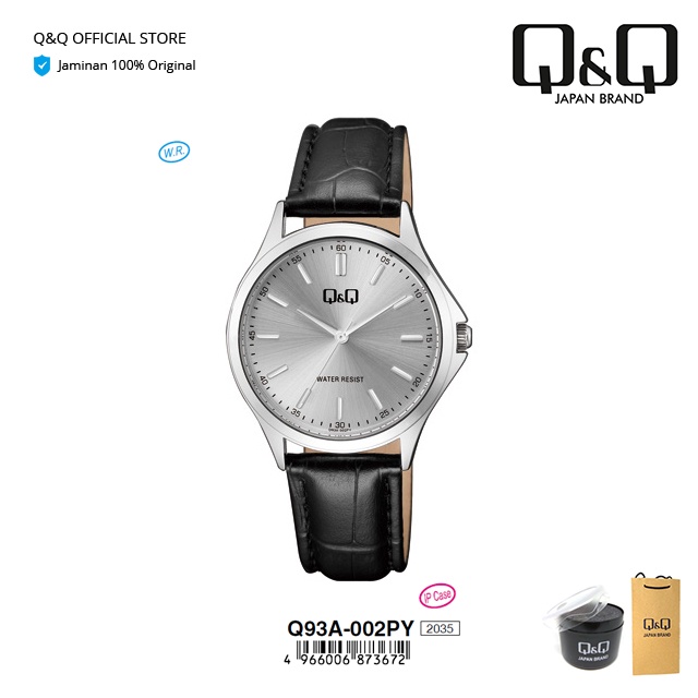Q&Q QnQ QQ Original Jam Tangan Wanita Fashion Analog Kulit - Q93 Q93A Tahan Air 3 BAR-5