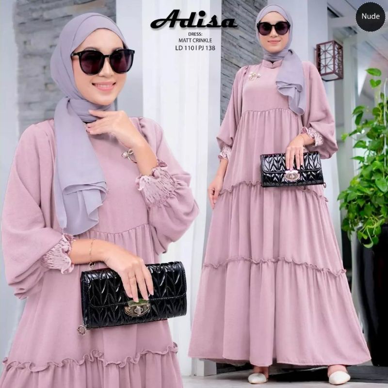Gamis cringkle Adisa Maxy
