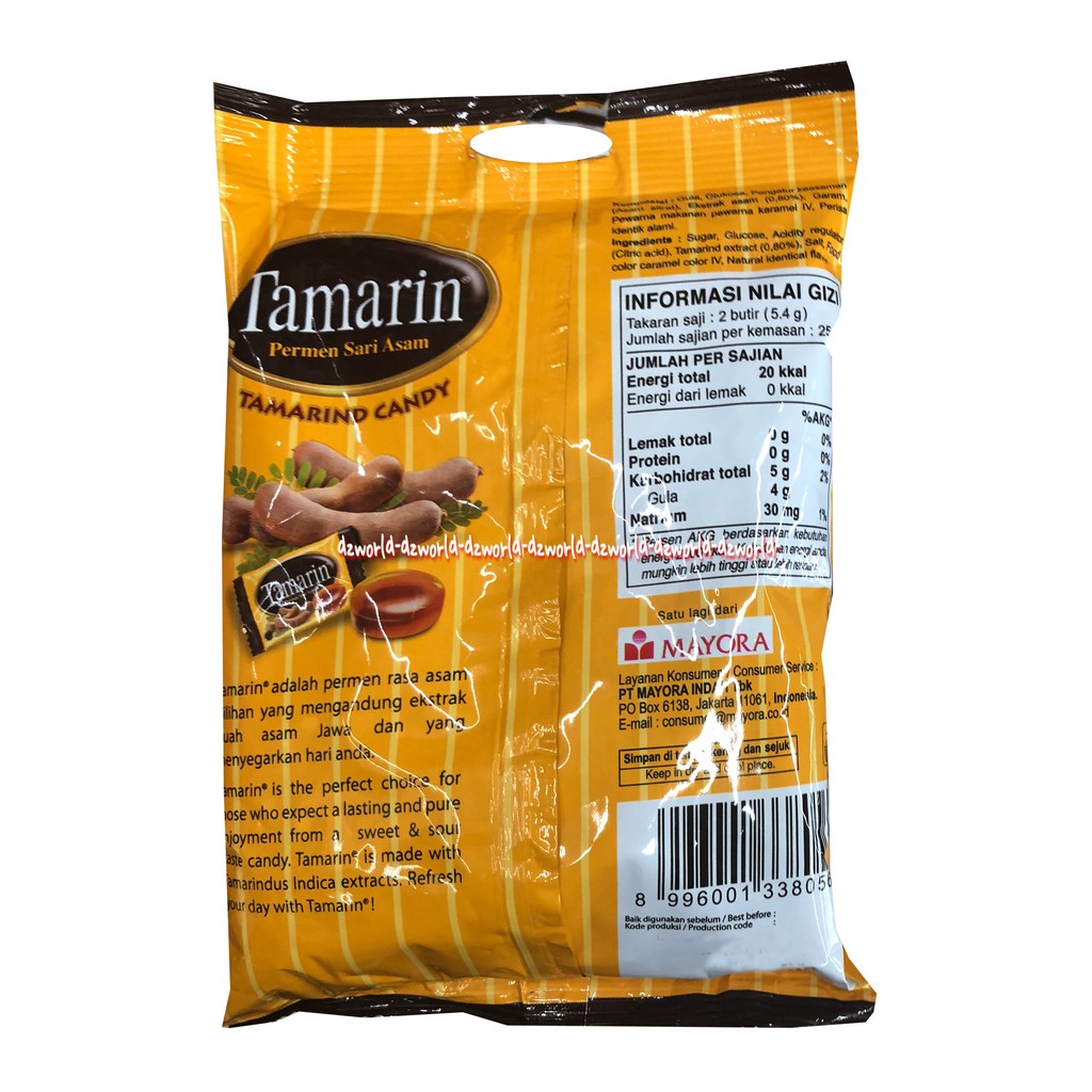 Tamarin Permen Sari Asem Tamarind Candy Permen Kunyit Asem 150gr