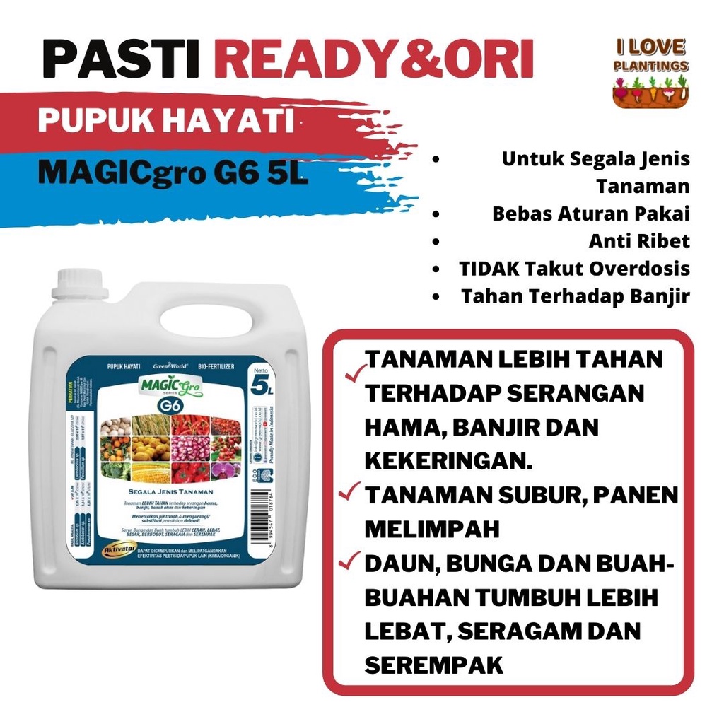 MagicGro G6 5Liter Pupuk Aktivator Multifungsi