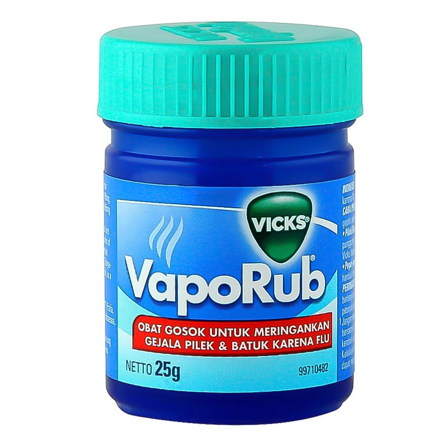 VICKS VapoRub 50 GR  - Obat Gosok Balsem Batuk Pilek Flu Tersumbat 25 GR - 10 GR