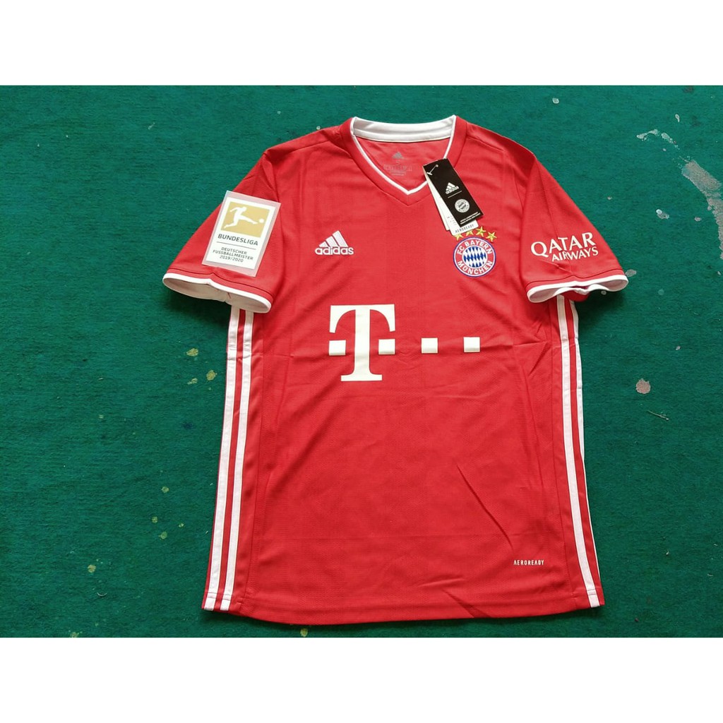 Jersey Bayern Munchen Home 2020/2021 Full Patch Bundes Liga
